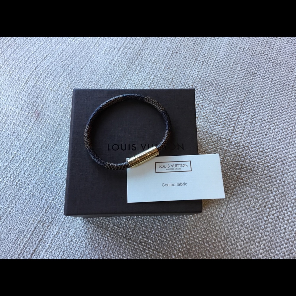 Louis Vuitton Keep It bracelet in Damier Ebene